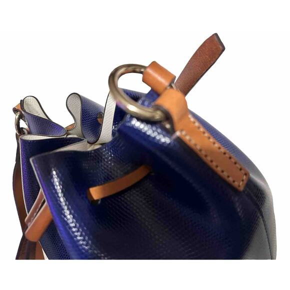 Dooney & Bourke Serena Small Bucket Bag crossbody pouch Blue Vintage 41-05 - Picture 8 of 14